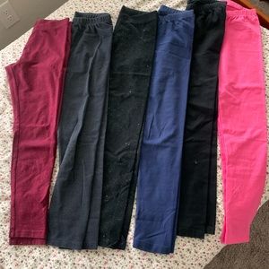 6 pairs of Leggings Cat & Jack L (10/12)